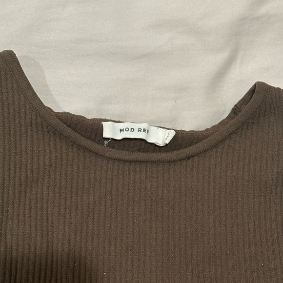 MOD REF Brown Knit Tank - Picture 3 of 3